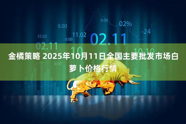 金橘策略 2025年10月11日全国主要批发市场白萝卜价格行情