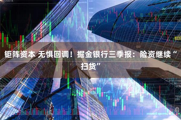 钜阵资本 无惧回调！掘金银行三季报：险资继续“扫货”