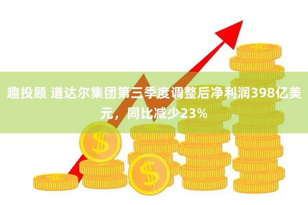 趣投顾 道达尔集团第三季度调整后净利润398亿美元，同比减少23%
